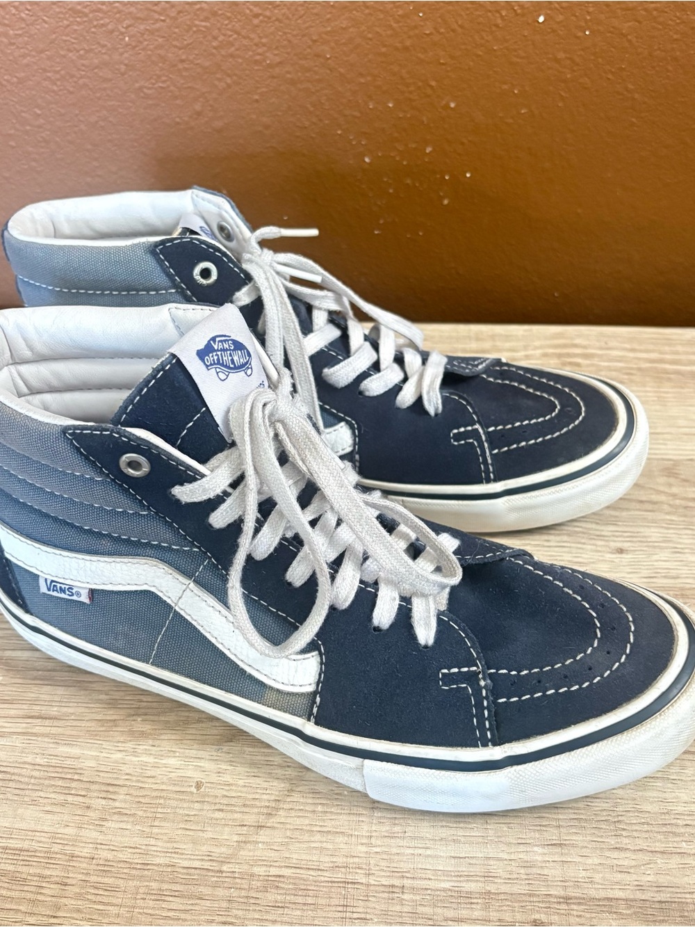 Vans Sk8-Hi sneakers Navy Blue/ Light blue with Duracap, Men’s Size 8